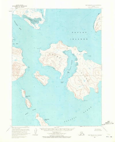 United States Geological Survey Port Moller A-6, AK (1963, 63360-Scale) digital map