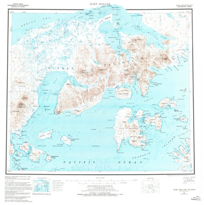 United States Geological Survey Port Moller, AK (1953, 250000-Scale) digital map