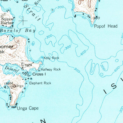 United States Geological Survey Port Moller, AK (1953, 250000-Scale) digital map