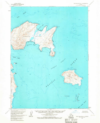 United States Geological Survey Port Moller B-1, AK (1963, 63360-Scale) digital map