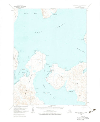 United States Geological Survey Port Moller B-2, AK (1963, 63360-Scale) digital map