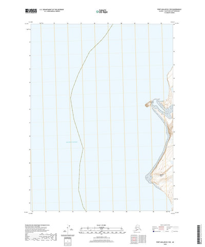United States Geological Survey Port Moller B-3 SW, AK (2020, 25000-Scale) digital map