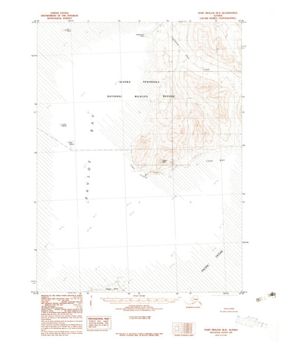 United States Geological Survey Port Moller B-5, AK (1983, 63360-Scale) digital map