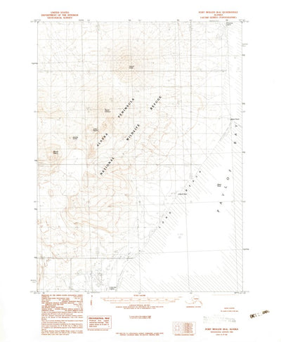 United States Geological Survey Port Moller B-6, AK (1983, 63360-Scale) digital map