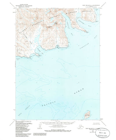 United States Geological Survey Port Moller C-1, AK (1963, 63360-Scale) digital map