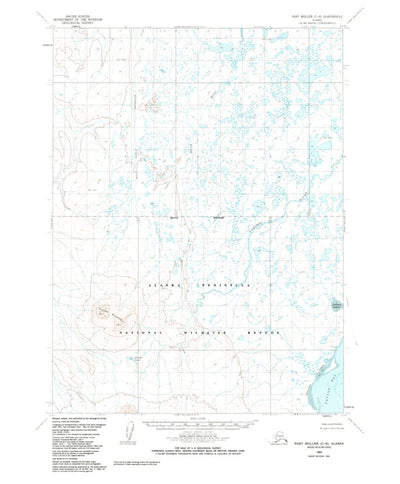 United States Geological Survey Port Moller C-6, AK (1963, 63360-Scale) digital map