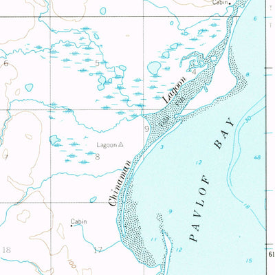 United States Geological Survey Port Moller C-6, AK (1963, 63360-Scale) digital map
