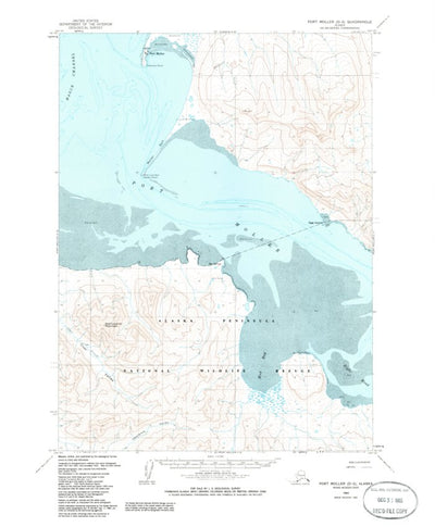 United States Geological Survey Port Moller D-2, AK (1963, 63360-Scale) digital map