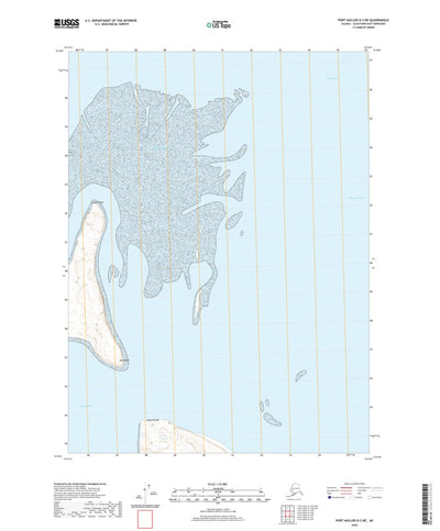 United States Geological Survey Port Moller D-3 NE, AK (2020, 25000-Scale) digital map