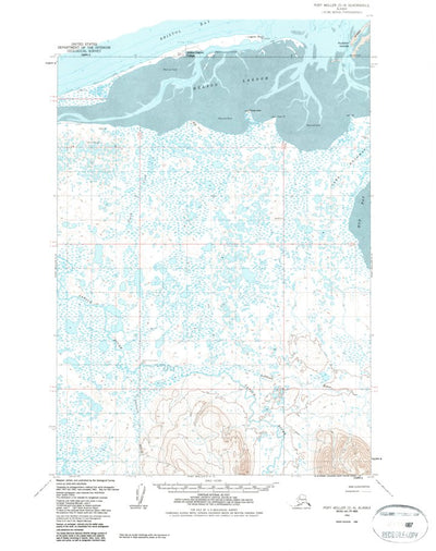 United States Geological Survey Port Moller D-4, AK (1963, 63360-Scale) digital map