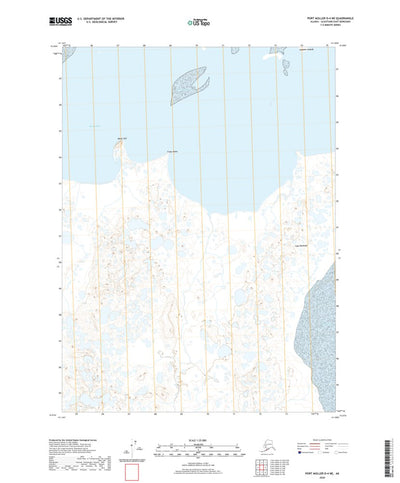 United States Geological Survey Port Moller D-4 NE, AK (2020, 25000-Scale) digital map