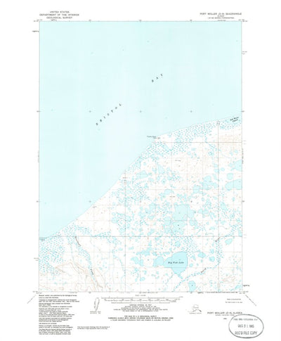 United States Geological Survey Port Moller D-6, AK (1963, 63360-Scale) digital map