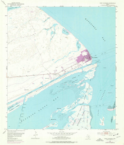United States Geological Survey Port O'Connor, TX (1952, 24000-Scale) digital map