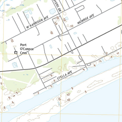 United States Geological Survey Port O'Connor, TX (2022, 24000-Scale) digital map