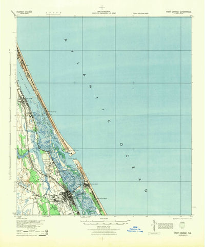 United States Geological Survey Port Orange, FL (1944, 62500-Scale) digital map