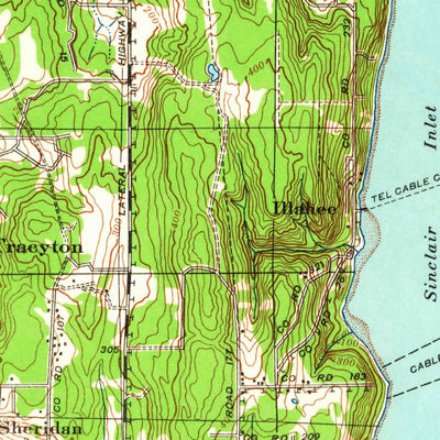 United States Geological Survey Port Orchard, WA (1937, 62500-Scale) digital map