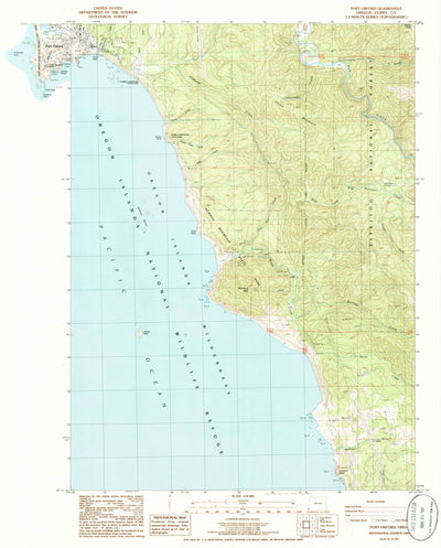 United States Geological Survey Port Orford, OR (1986, 24000-Scale) digital map