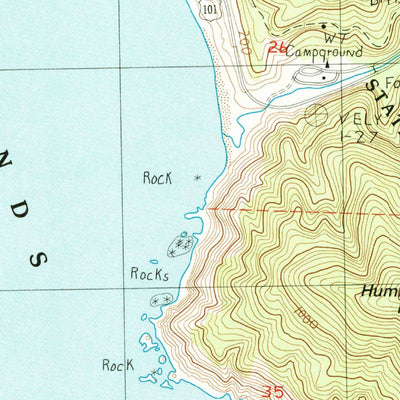 United States Geological Survey Port Orford, OR (1986, 24000-Scale) digital map