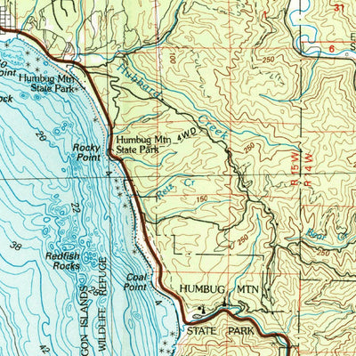 United States Geological Survey Port Orford, OR (1992, 100000-Scale) digital map