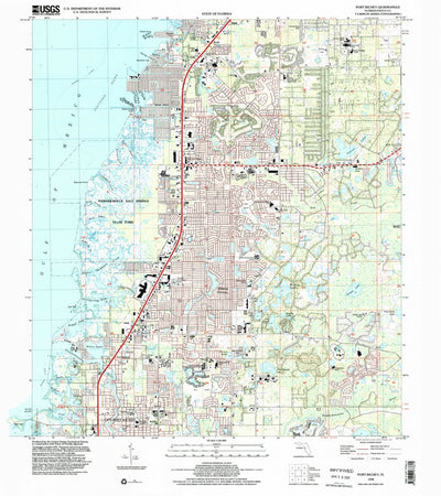 United States Geological Survey Port Richey, FL (1998, 24000-Scale) digital map