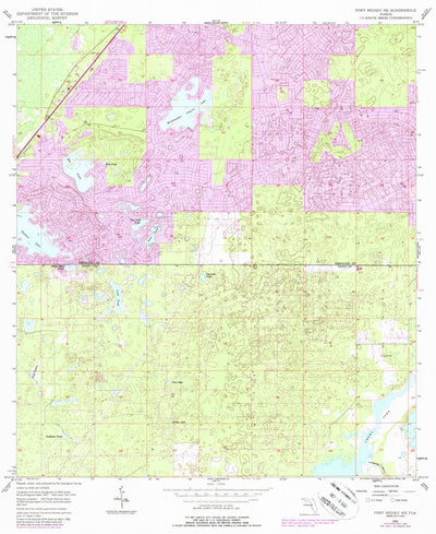 United States Geological Survey Port Richey NE, FL (1954, 24000-Scale) digital map