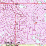 United States Geological Survey Port Richey NE, FL (1954, 24000-Scale) digital map