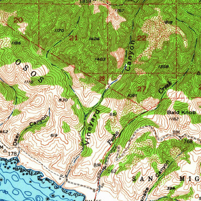 United States Geological Survey Port San Luis, CA (1951, 62500-Scale) digital map