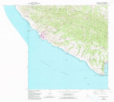 United States Geological Survey Port San Luis, CA (1965, 24000-Scale) digital map