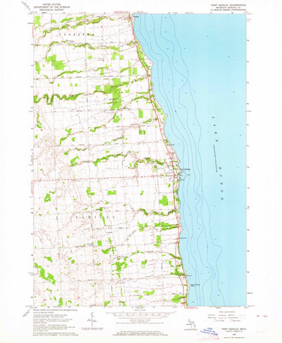 United States Geological Survey Port Sanilac, MI (1963, 24000-Scale) digital map