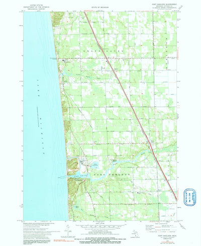United States Geological Survey Port Sheldon, MI (1972, 24000-Scale) digital map
