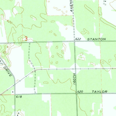 United States Geological Survey Port Sheldon, MI (1972, 24000-Scale) digital map