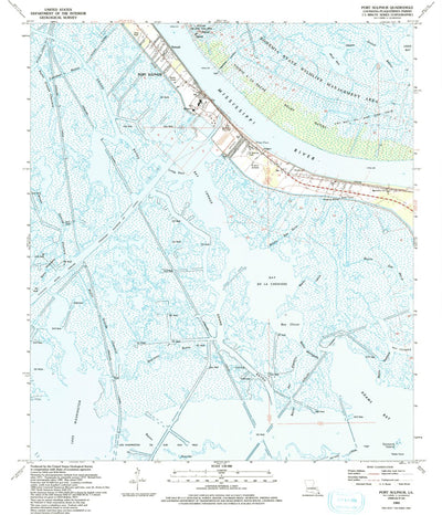 United States Geological Survey Port Sulphur, LA (1993, 24000-Scale) digital map
