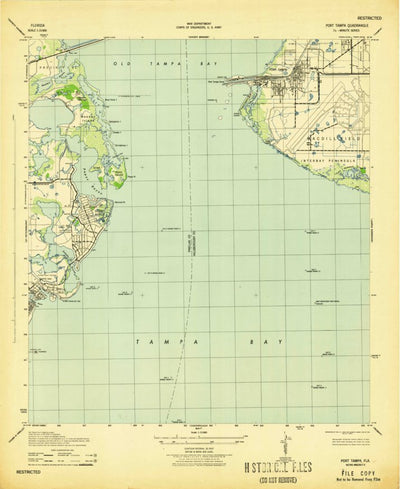 United States Geological Survey Port Tampa, FL (1943, 31680-Scale) digital map