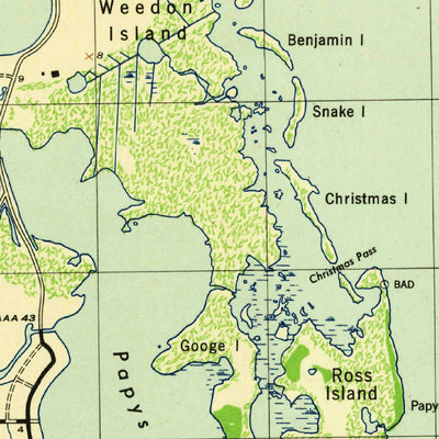 United States Geological Survey Port Tampa, FL (1943, 31680-Scale) digital map