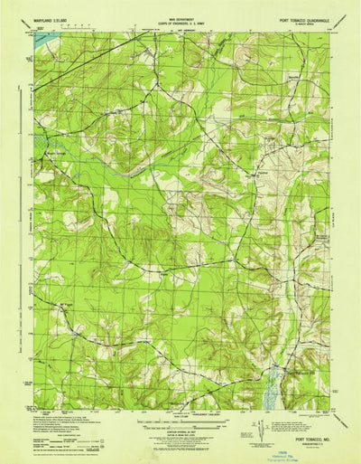 United States Geological Survey Port Tobacco, MD (1944, 31680-Scale) digital map