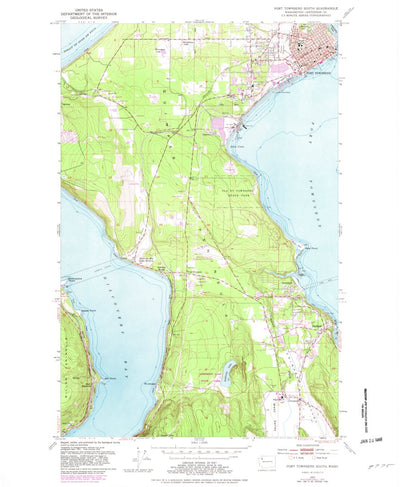 United States Geological Survey Port Townsend South, WA (1953, 24000-Scale) digital map