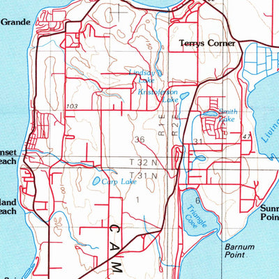 United States Geological Survey Port Townsend, WA (1975, 100000-Scale) digital map