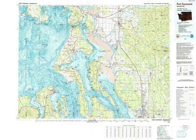United States Geological Survey Port Townsend, WA (1993, 100000-Scale) digital map