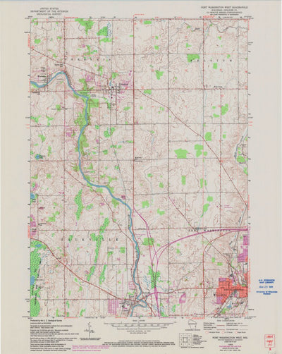 United States Geological Survey Port Washington West, WI (1959, 24000-Scale) digital map