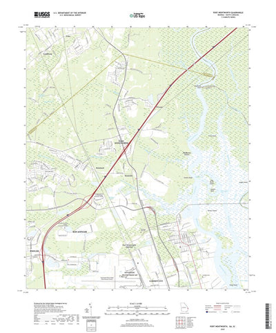 United States Geological Survey Port Wentworth, GA (2020, 24000-Scale) digital map