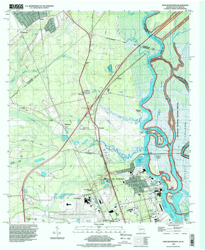 United States Geological Survey Port Wentworth, GA-SC (1993, 24000-Scale) digital map