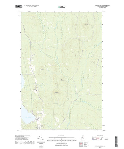 United States Geological Survey Portage Lake East, ME (2021, 24000-Scale) digital map