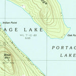 United States Geological Survey Portage Lake West, ME (1986, 24000-Scale) digital map