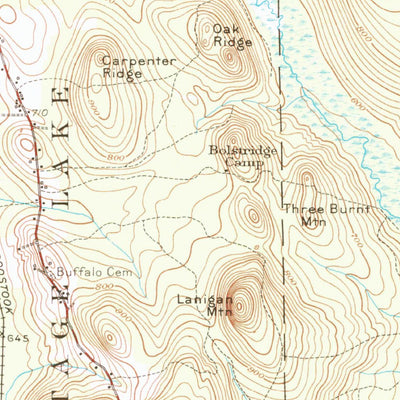 United States Geological Survey Portage, ME (1953, 62500-Scale) digital map