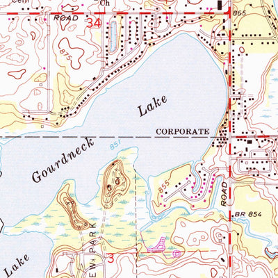 United States Geological Survey Portage, MI (1967, 24000-Scale) digital map