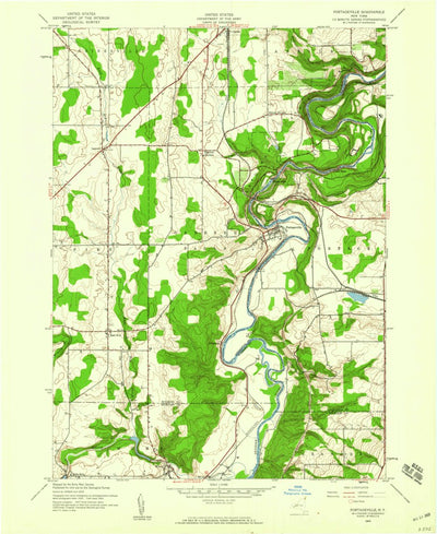 United States Geological Survey Portageville, NY (1943, 24000-Scale) digital map