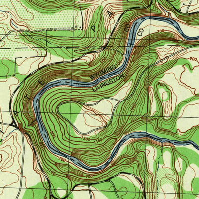 United States Geological Survey Portageville, NY (1944, 31680-Scale) digital map