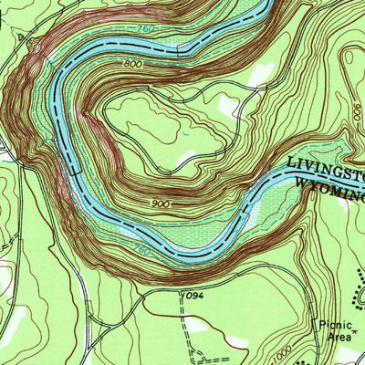 United States Geological Survey Portageville, NY (1972, 24000-Scale) digital map