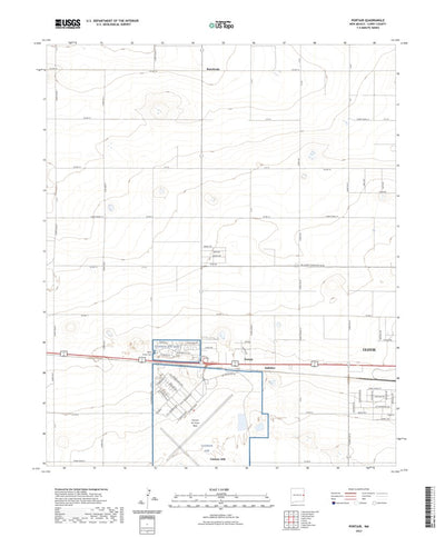 United States Geological Survey Portair, NM (2023, 24000-Scale) digital map