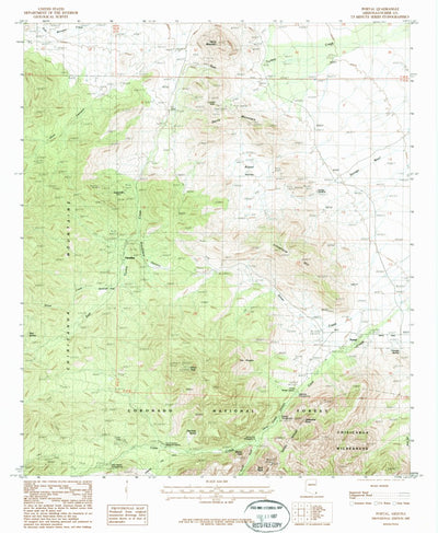 United States Geological Survey Portal, AZ (1987, 24000-Scale) digital map